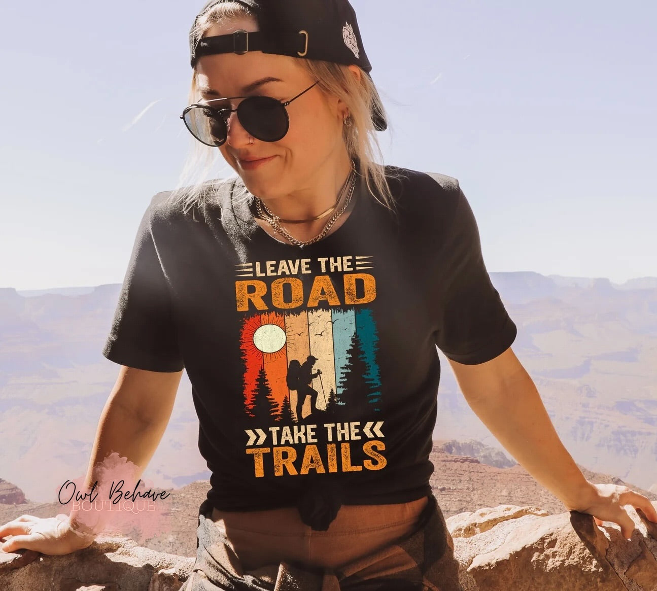 Leave The Road Take The Trails Adult T-Shirt