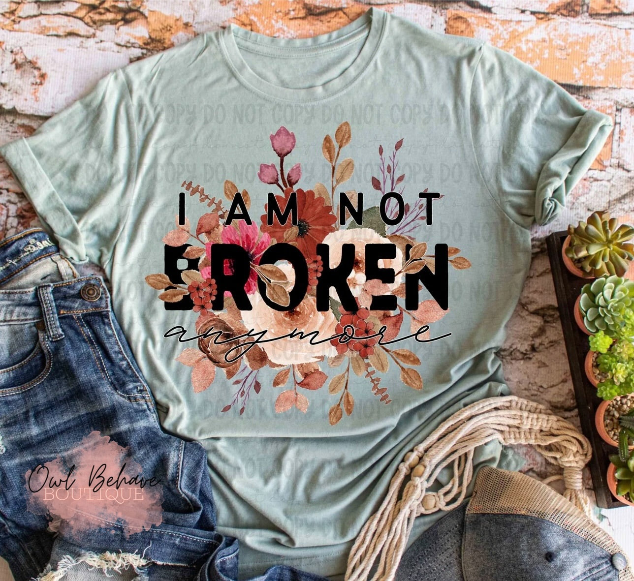 I Am Not Broken Anymore Adult T-Shirt