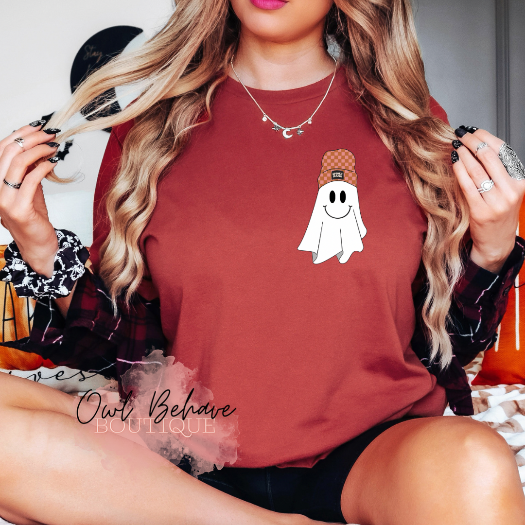 Mama Beanie Ghost Adult T-Shirt