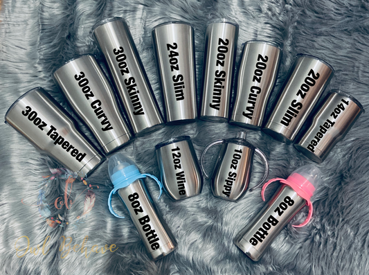 Thin Blue Line Woodgrain Tumbler - OwlBehave