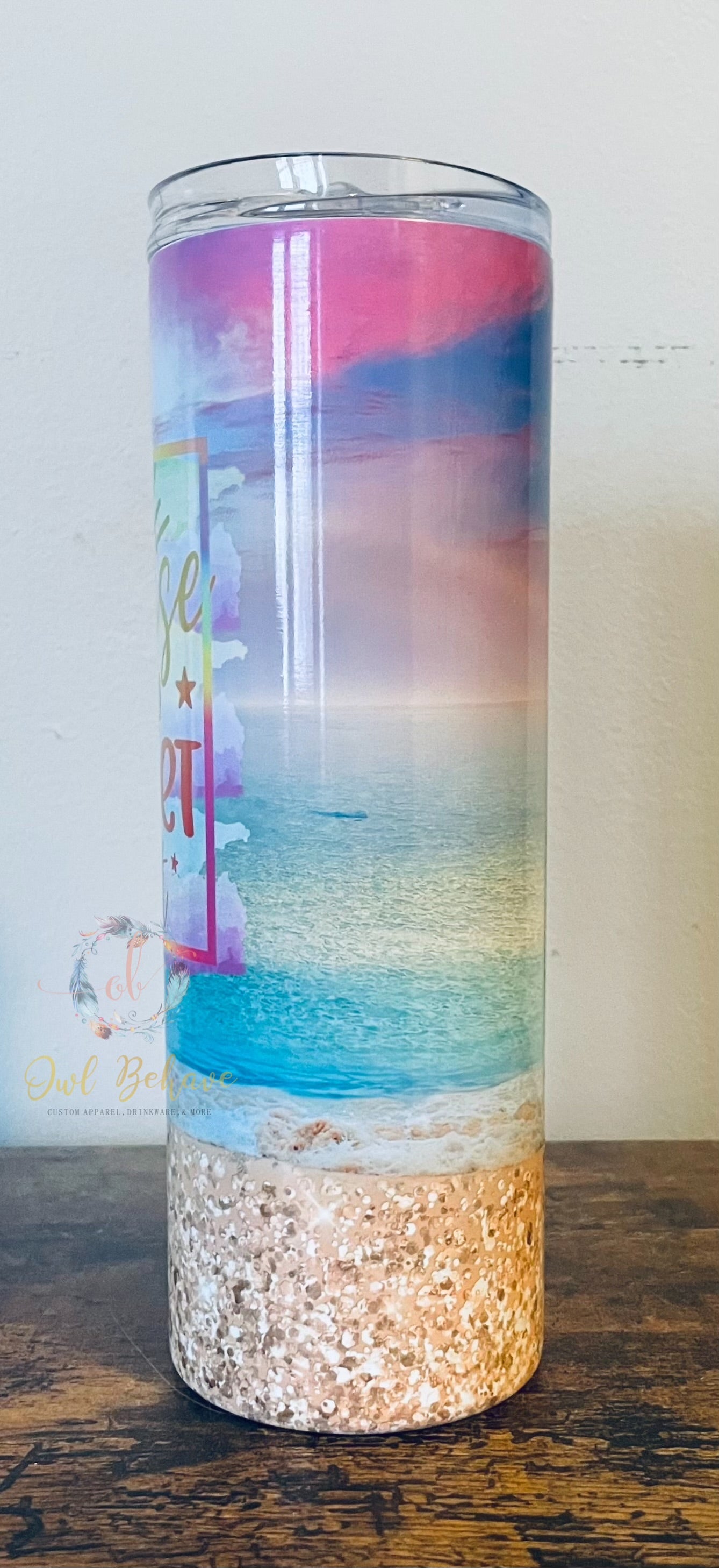 Sunrise Beach Sublimation Tumbler