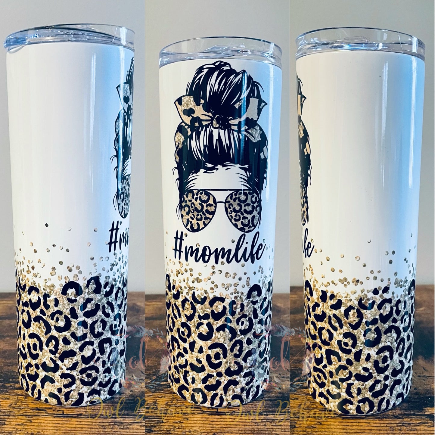 Leopard Mom Life Sublimation Tumbler
