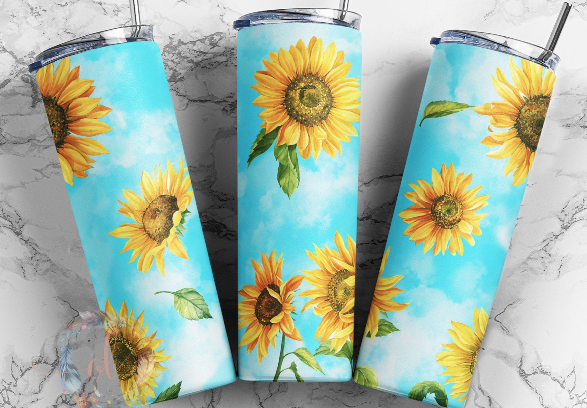 Sunflower Sky Sublimation Tumbler