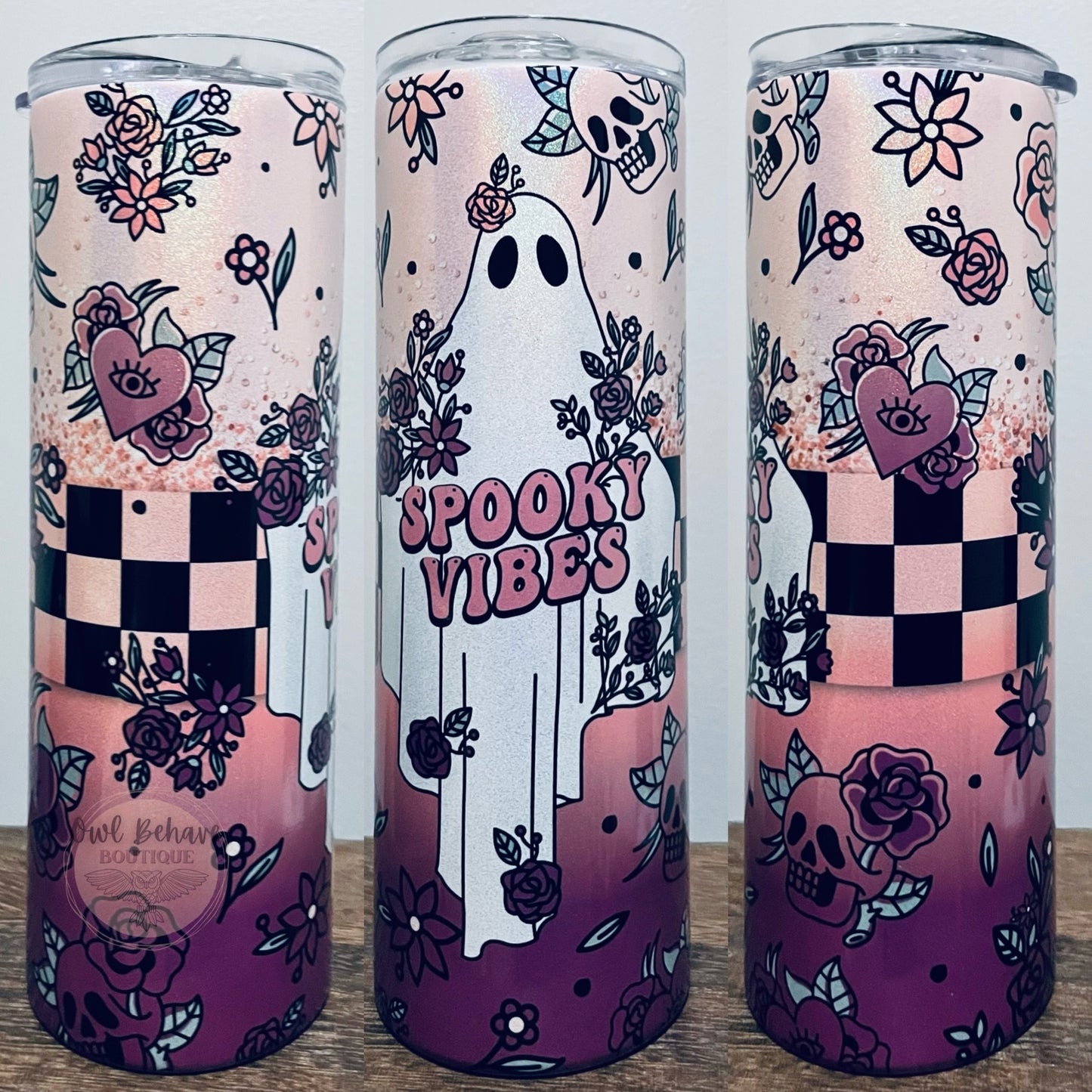 Spooky Vibes Sublimation Tumbler