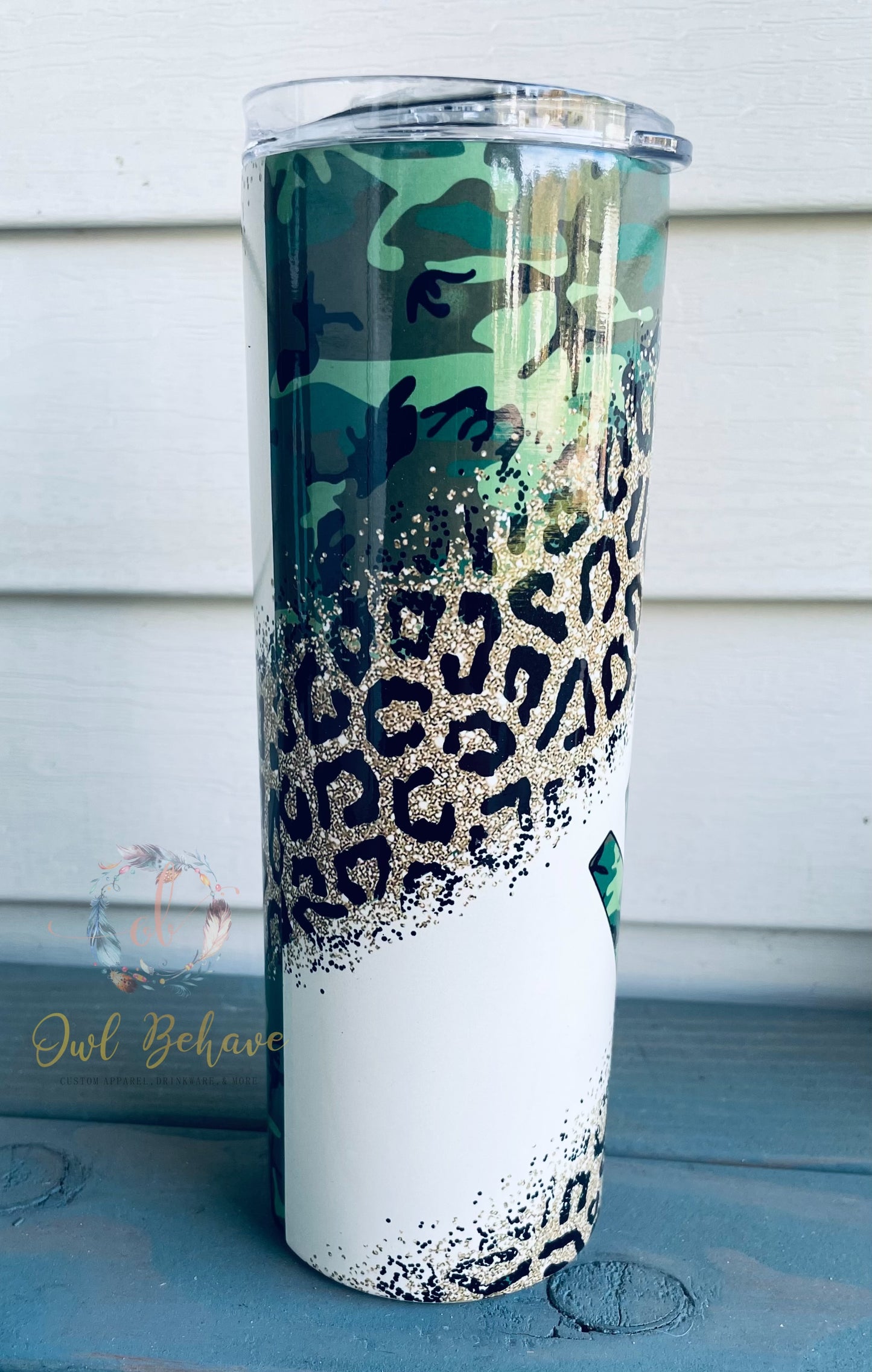 Mama Camo Leopard Sublimation Tumbler