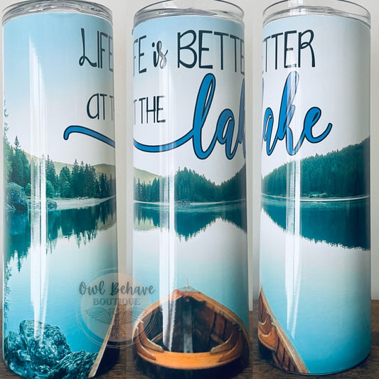 Life Is Better At The Lake Sublimation Tumbler