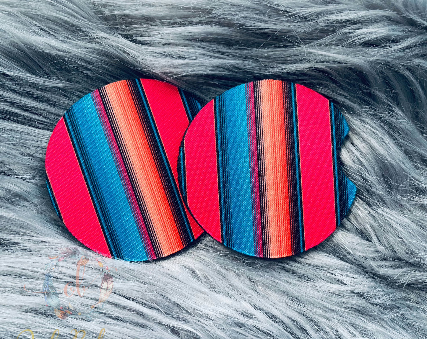 Serape Car Coaster Set