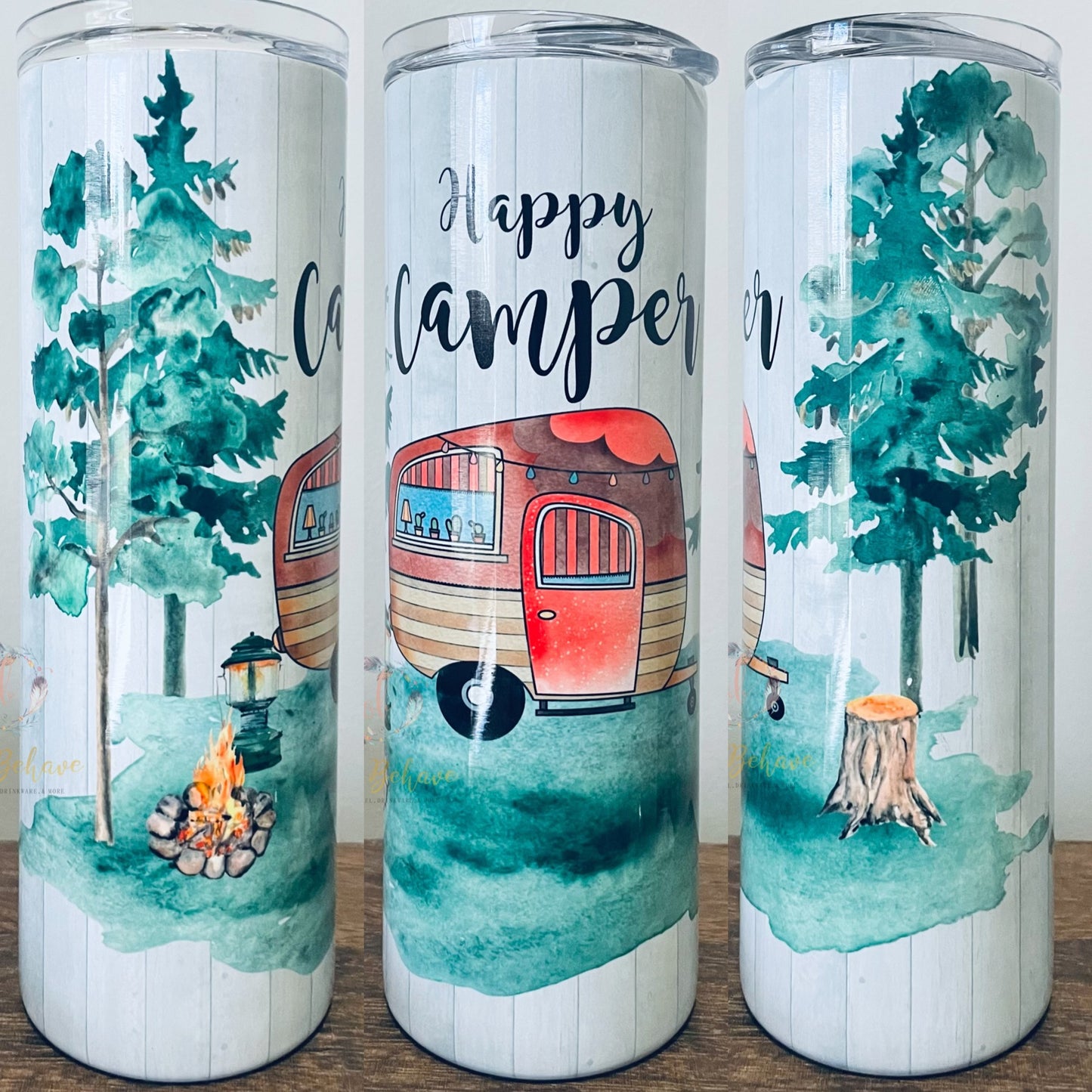 Happy Camper Sublimation Tumbler