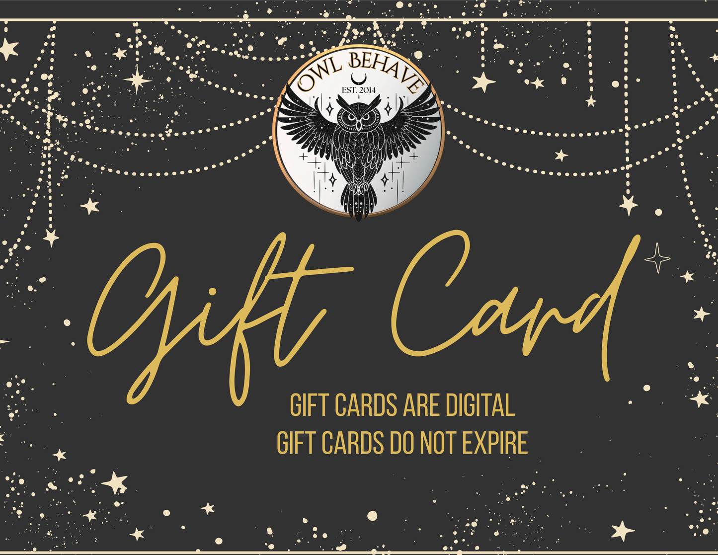 Owl Behave Gift Card