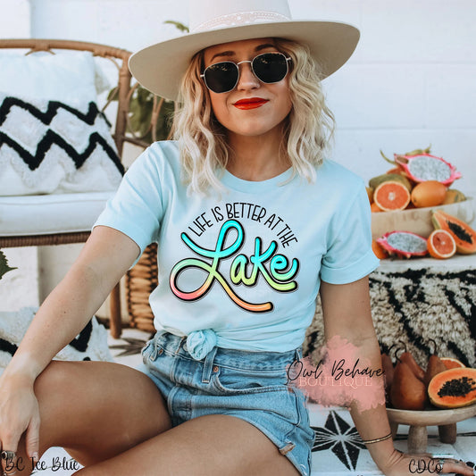 Life is Better at the Lake Adult T-Shirt