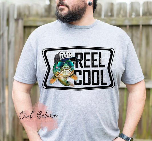 Reel Cool Dad Adult T-shirt