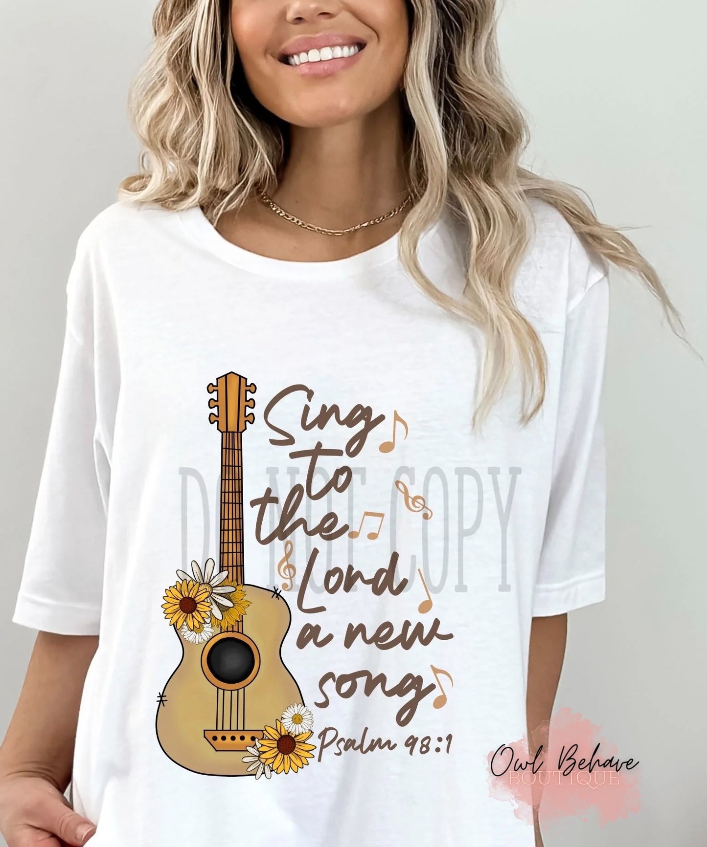 Sing To The Lord A New Song Adult T-Shirt
