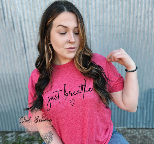 Just Breathe Adult T-Shirt