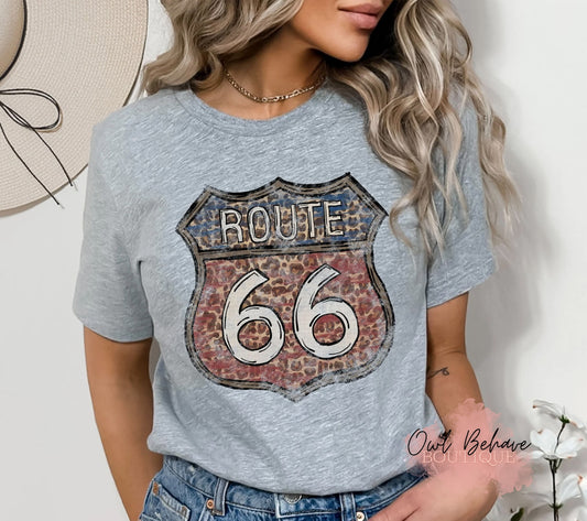 Route 66 Adult T-Shirt