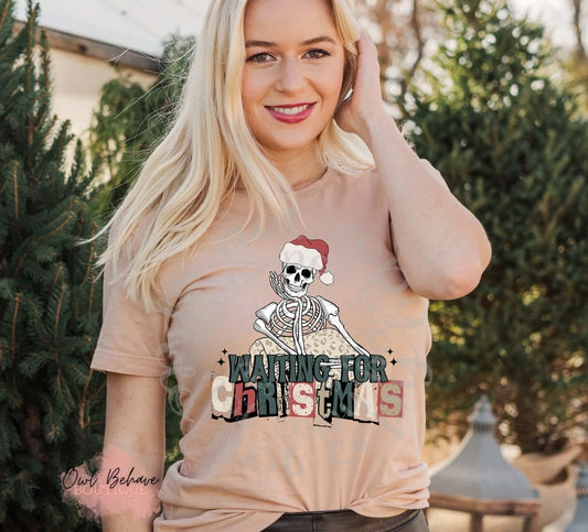 Waiting For Christmas Adult T-Shirt