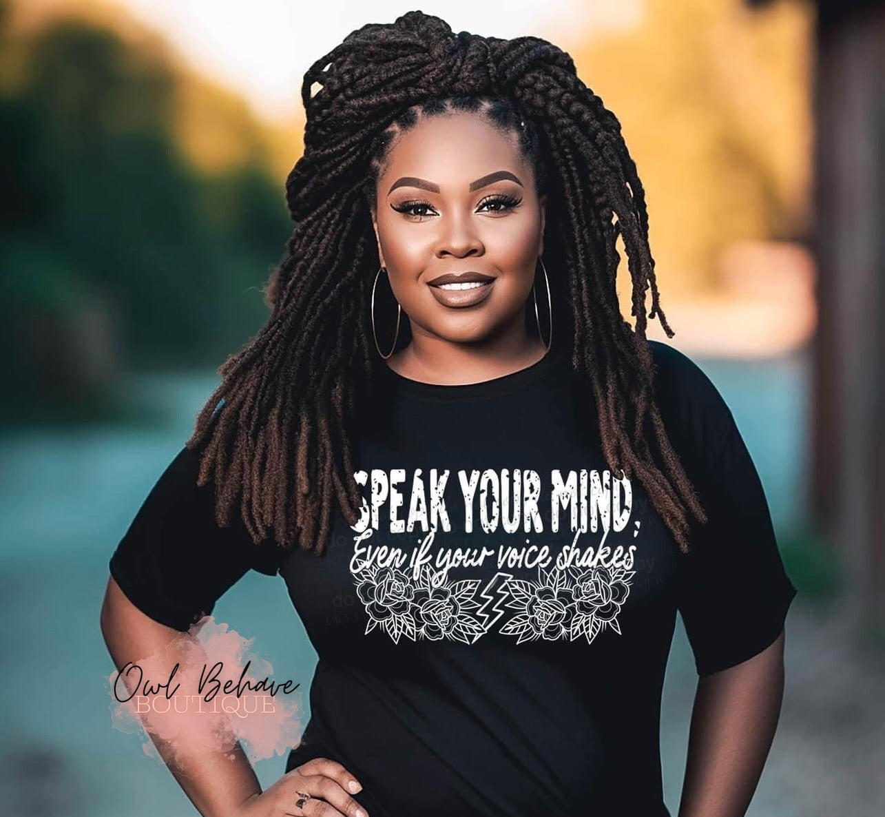 Speak Your Mind Even If Your Voice Shakes Adult T-Shirt