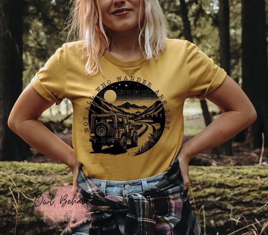 Not All Who Wander Are Lost Adult T-Shirt