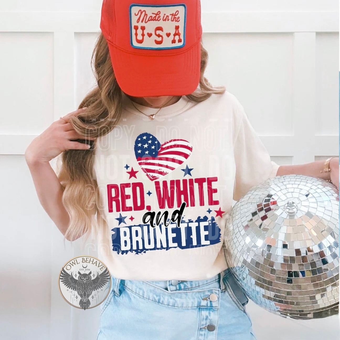 Red White and Brunette