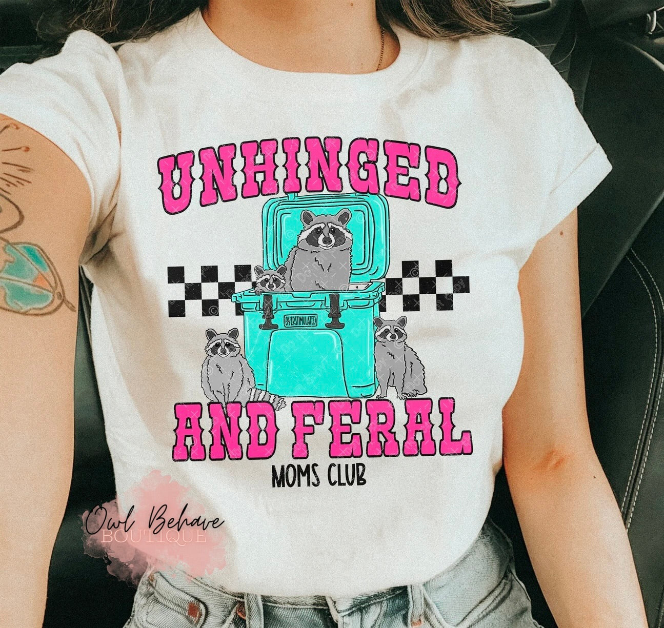 Unhinged and Feral Moms Club T-Shirt