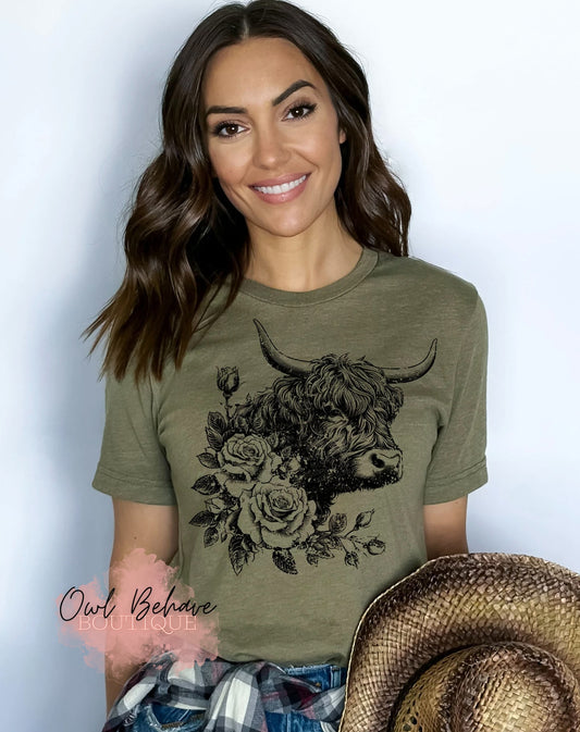Highland Rose Adult T-Shirt