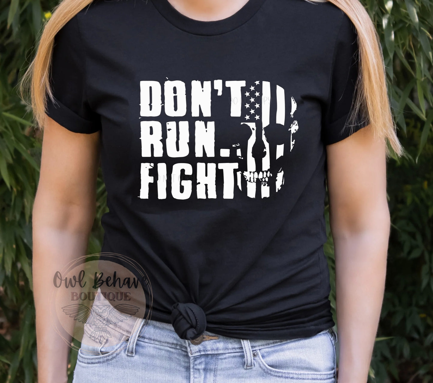 Don’t Run Fight Adult T-Shirt