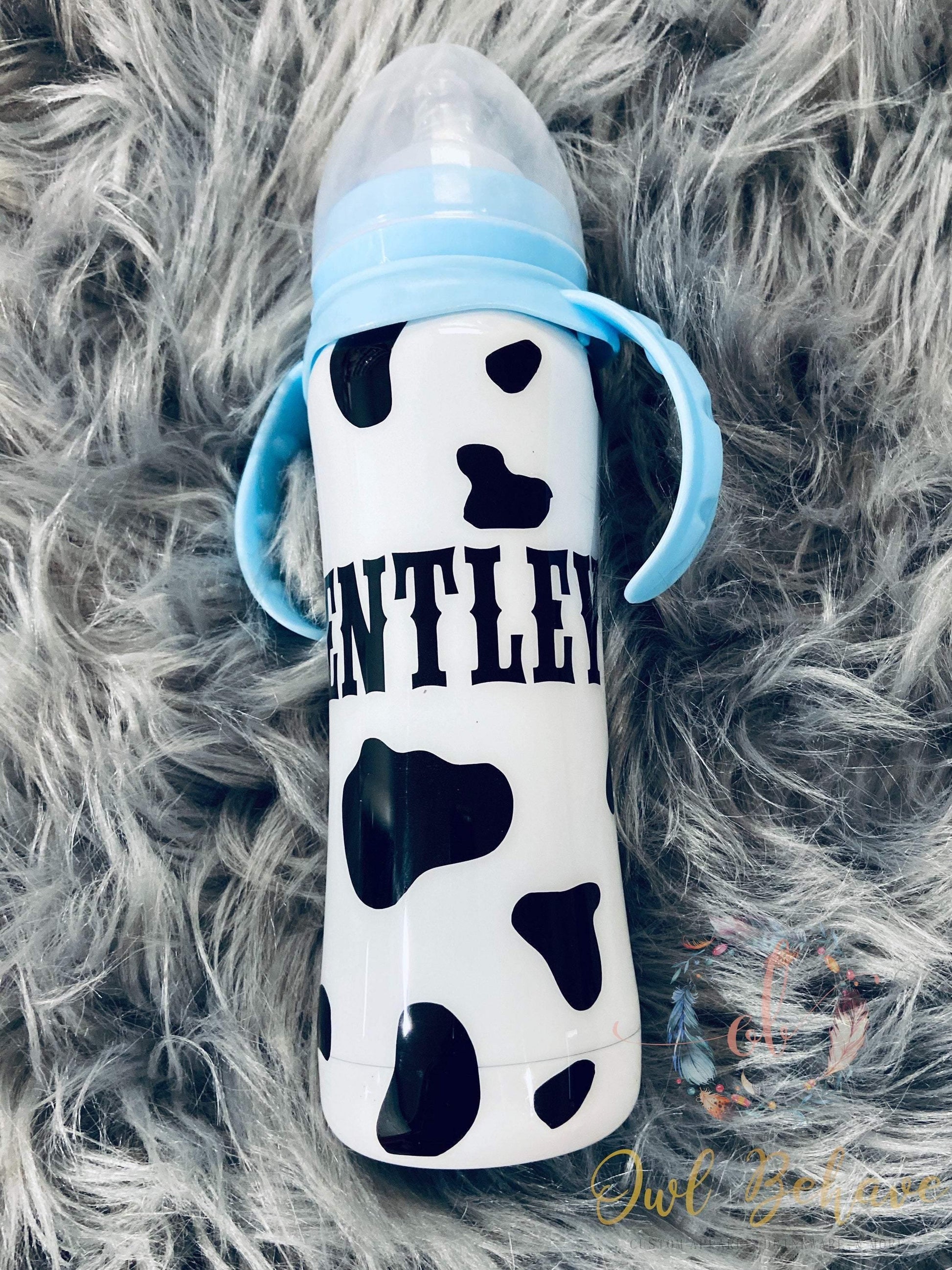 Cow Print Tumbler - OwlBehave 