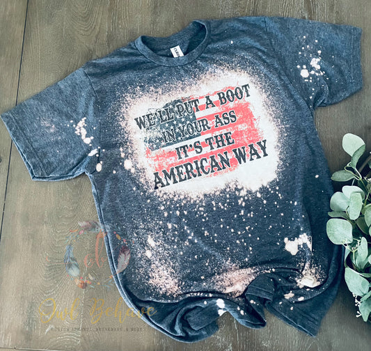 American Way Bleached Tee