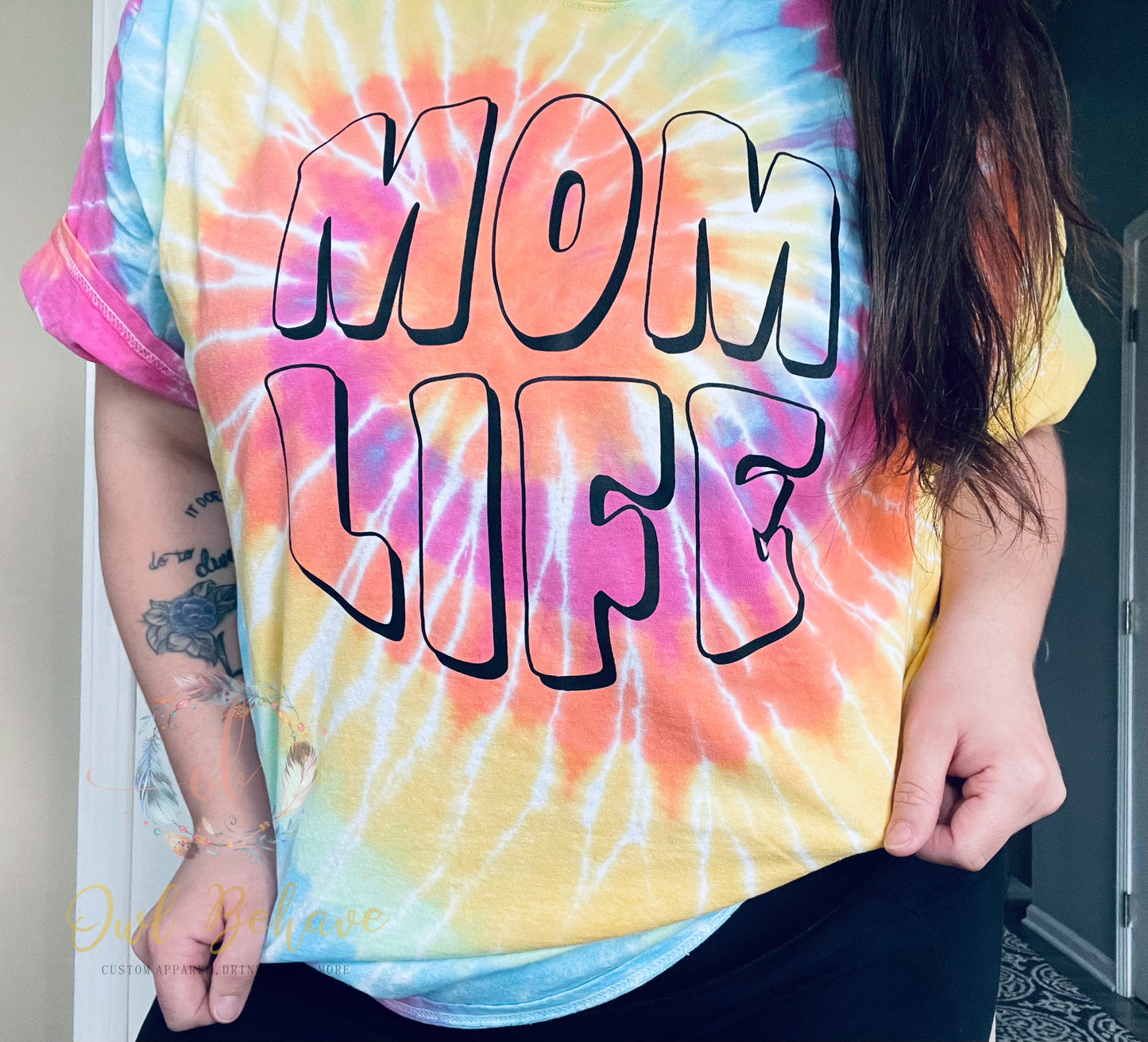 Mom Life Tie Dye Tee