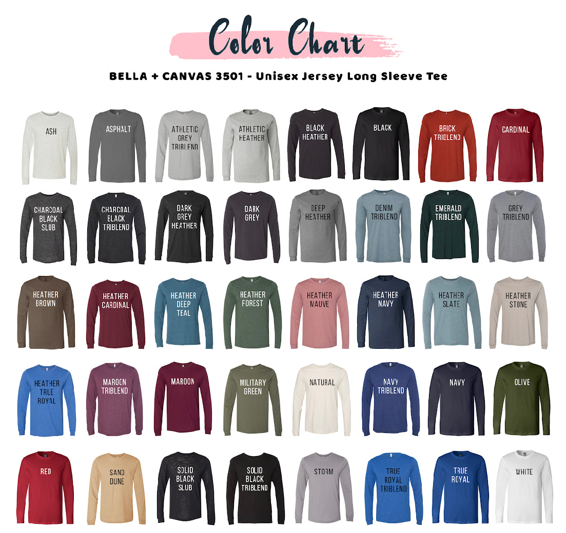 Long Sleeve Tee Upgrade Bella + Canvas