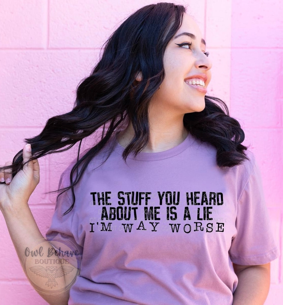The Stuff You Hear About Me Is A Lie Adult T-Shirt