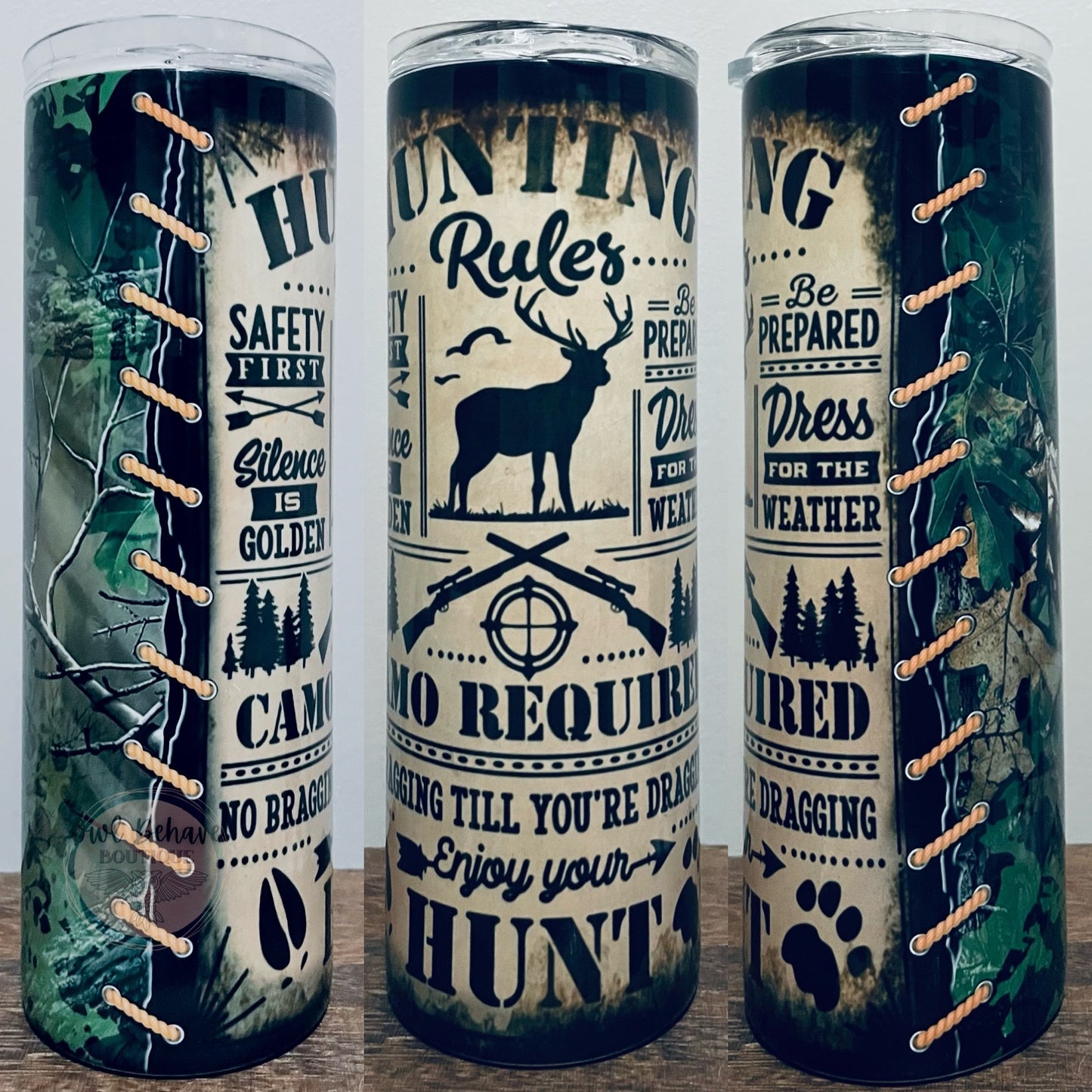 Hunting Rules Sublimation Tumbler