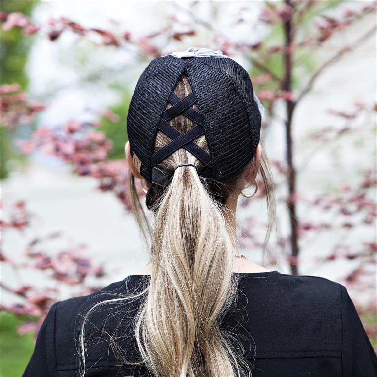 Lake Vibes Criss Cross Ponytail Hat