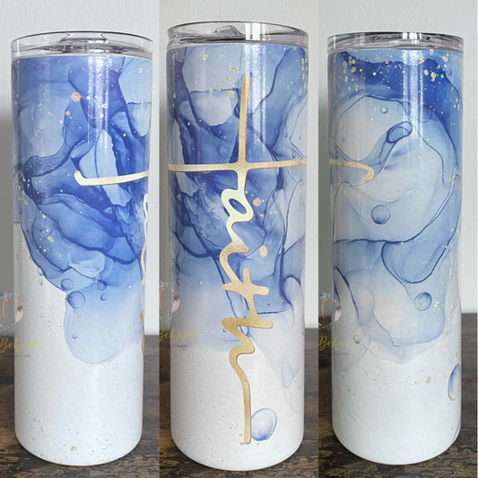 Faith Cross Sublimation Tumbler