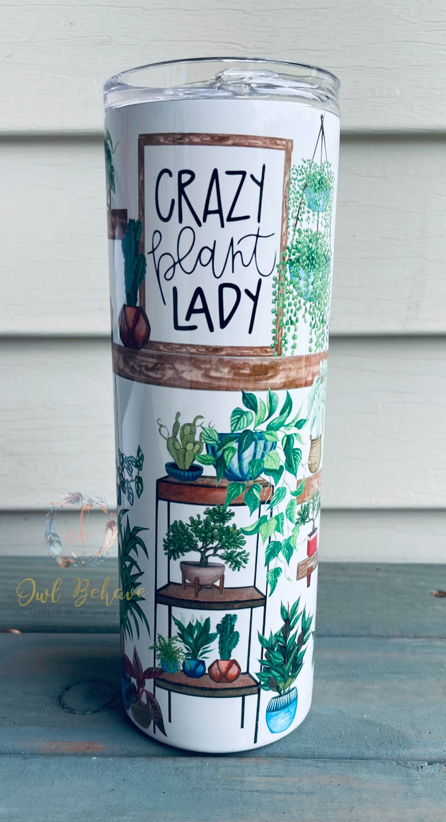 Crazy Plant Lady Sublimation Tumbler