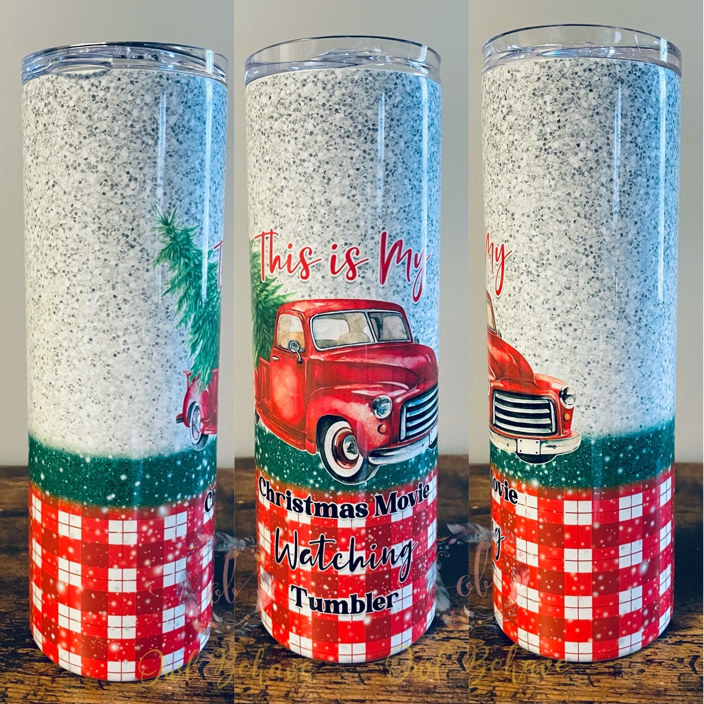 This Is My Christmas Movie Watching Tumbler Sublimation Tumbler