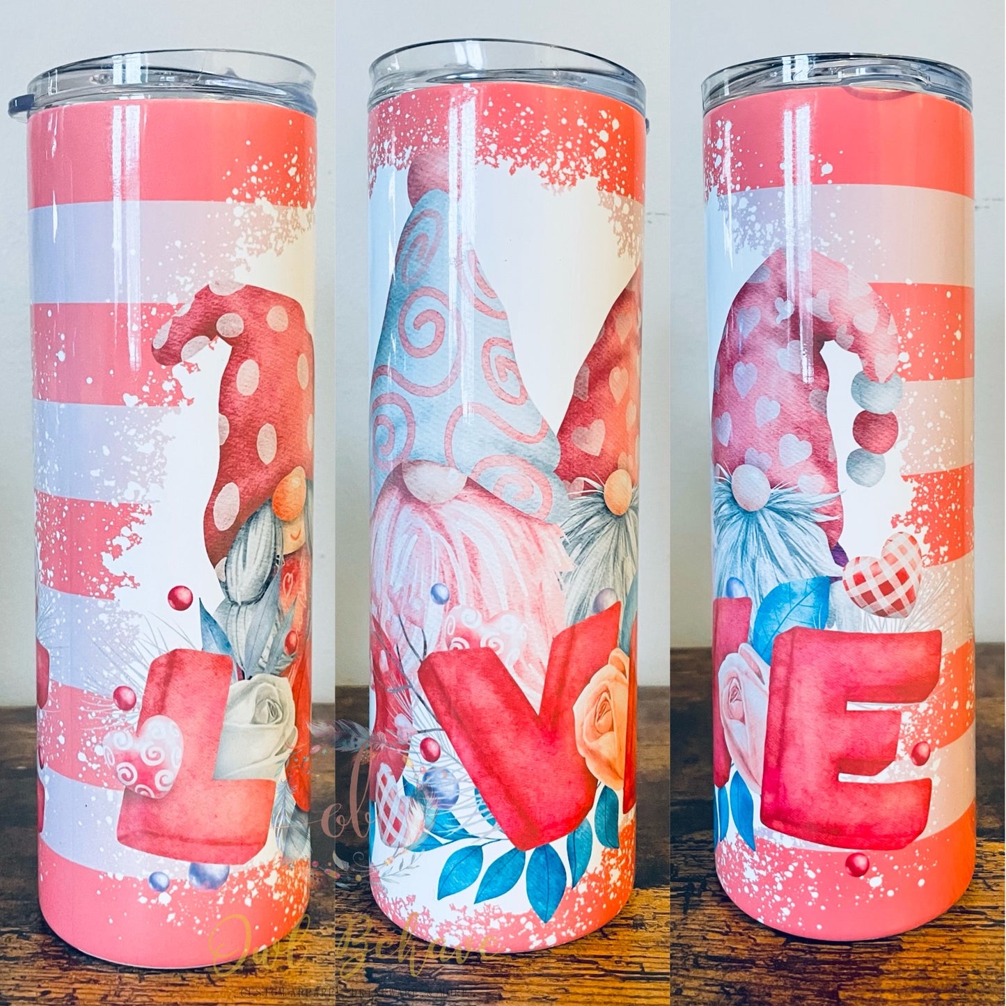 Gnome Love Sublimation Tumbler