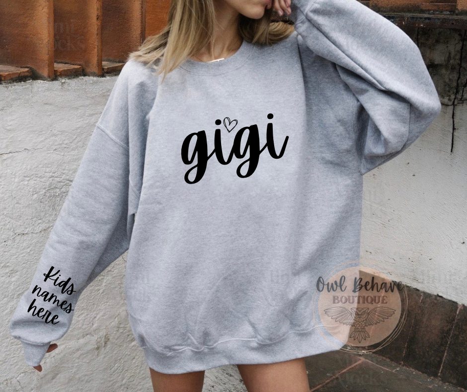 Gigi Custom Crewneck Sweatshirt