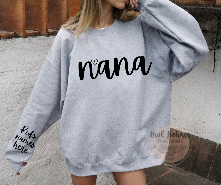 Nana Custom Crewneck Sweatshirt