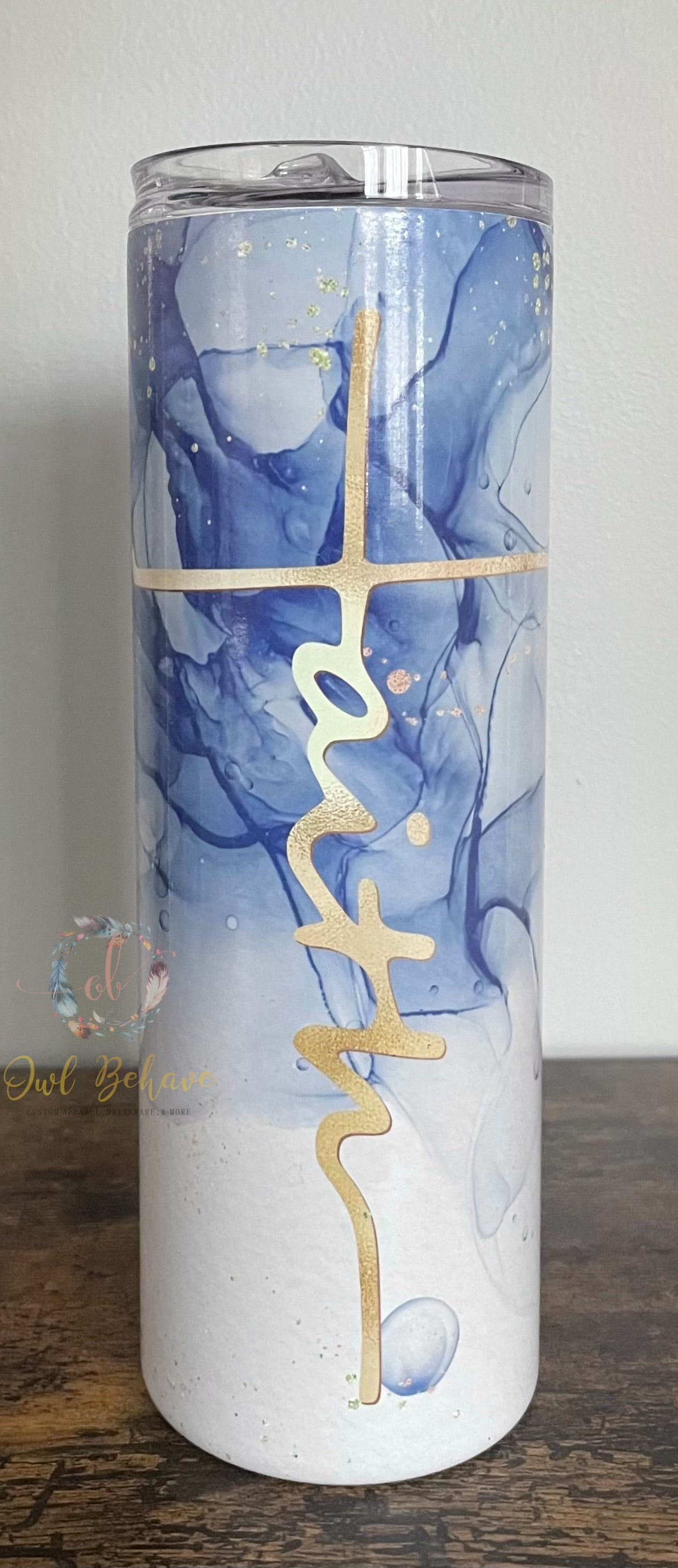 Faith Cross Sublimation Tumbler