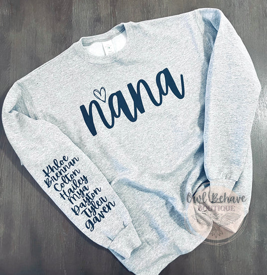 Nana Custom Crewneck Sweatshirt