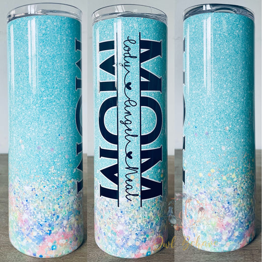 Mom With Names Sublimation Tumbler