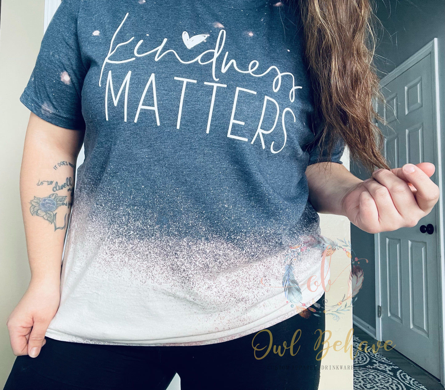 Kindness Matters Bleached Tee
