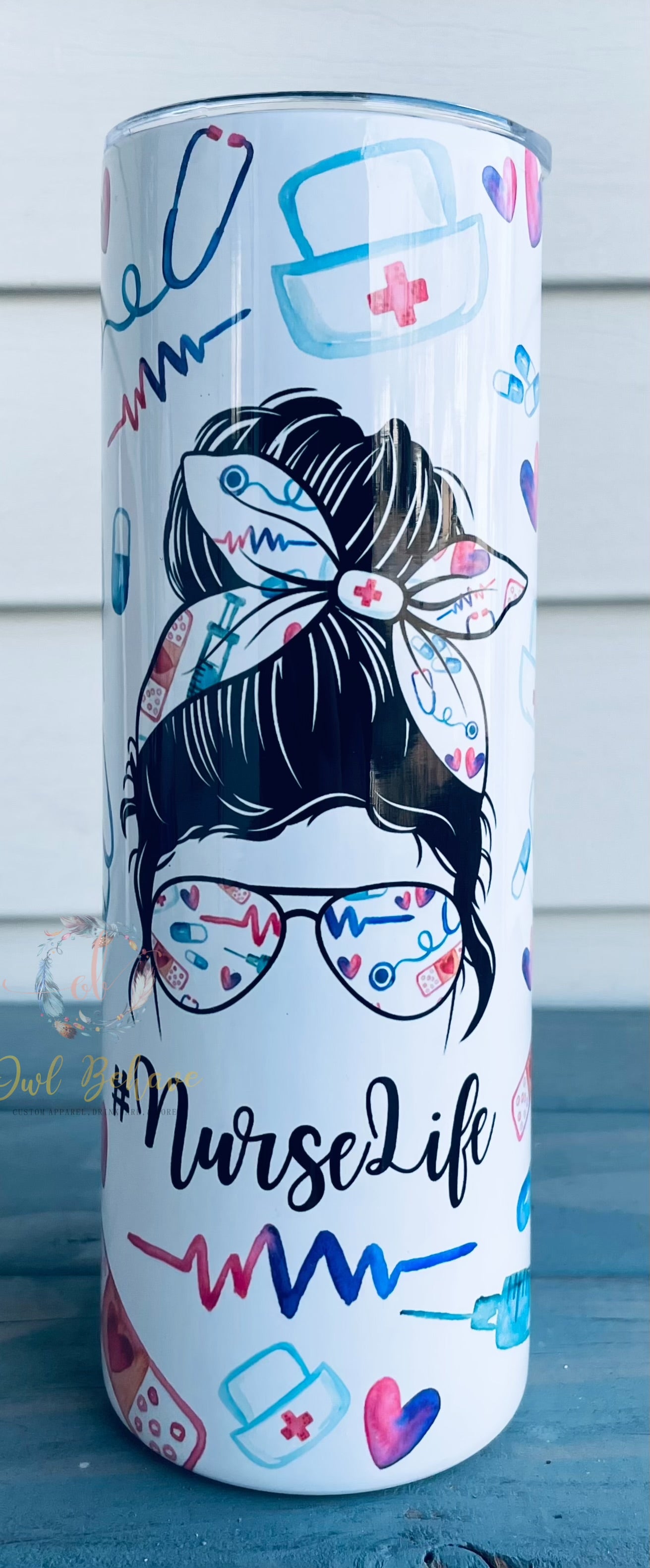 Nurse Nutrition Facts Sublimation Tumbler