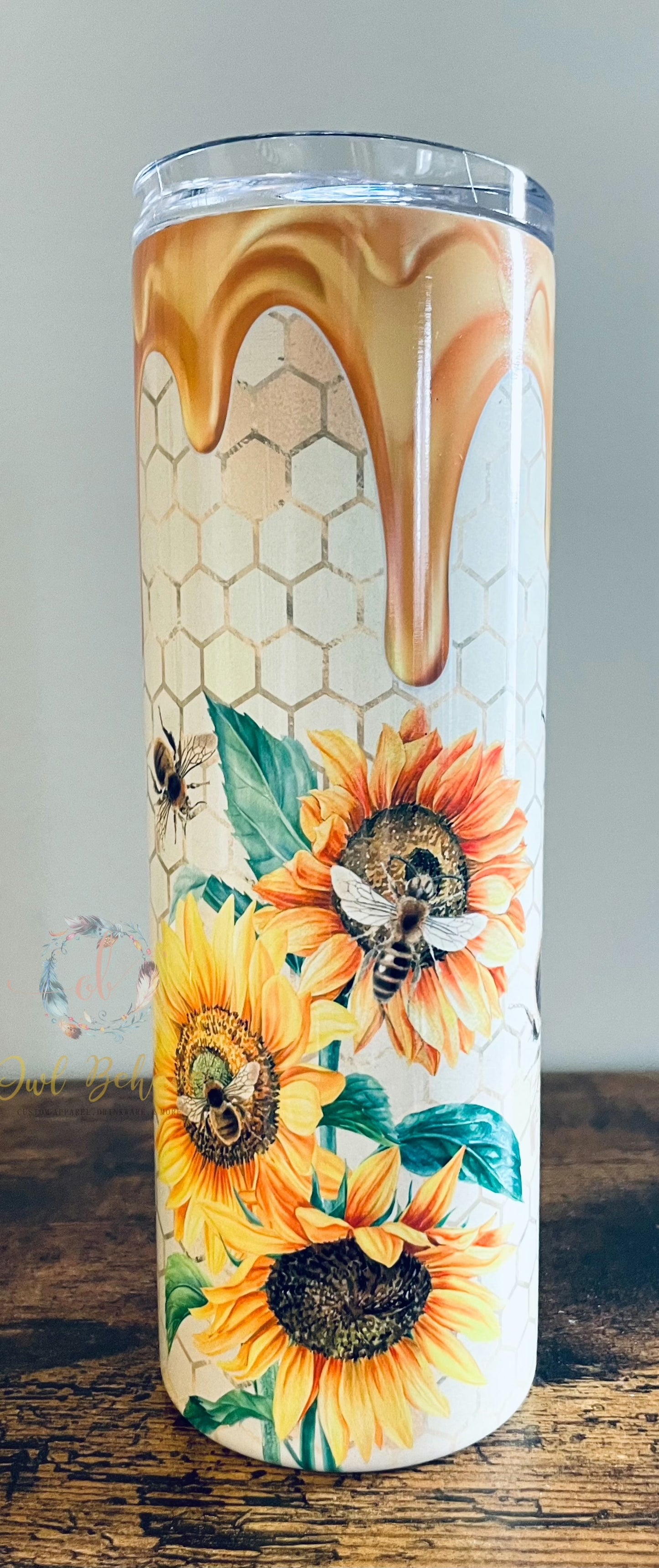 Bee Happy Sublimation Tumbler