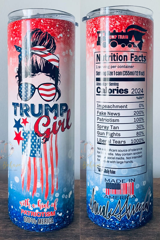 Trump Girl Sublimation Tumbler