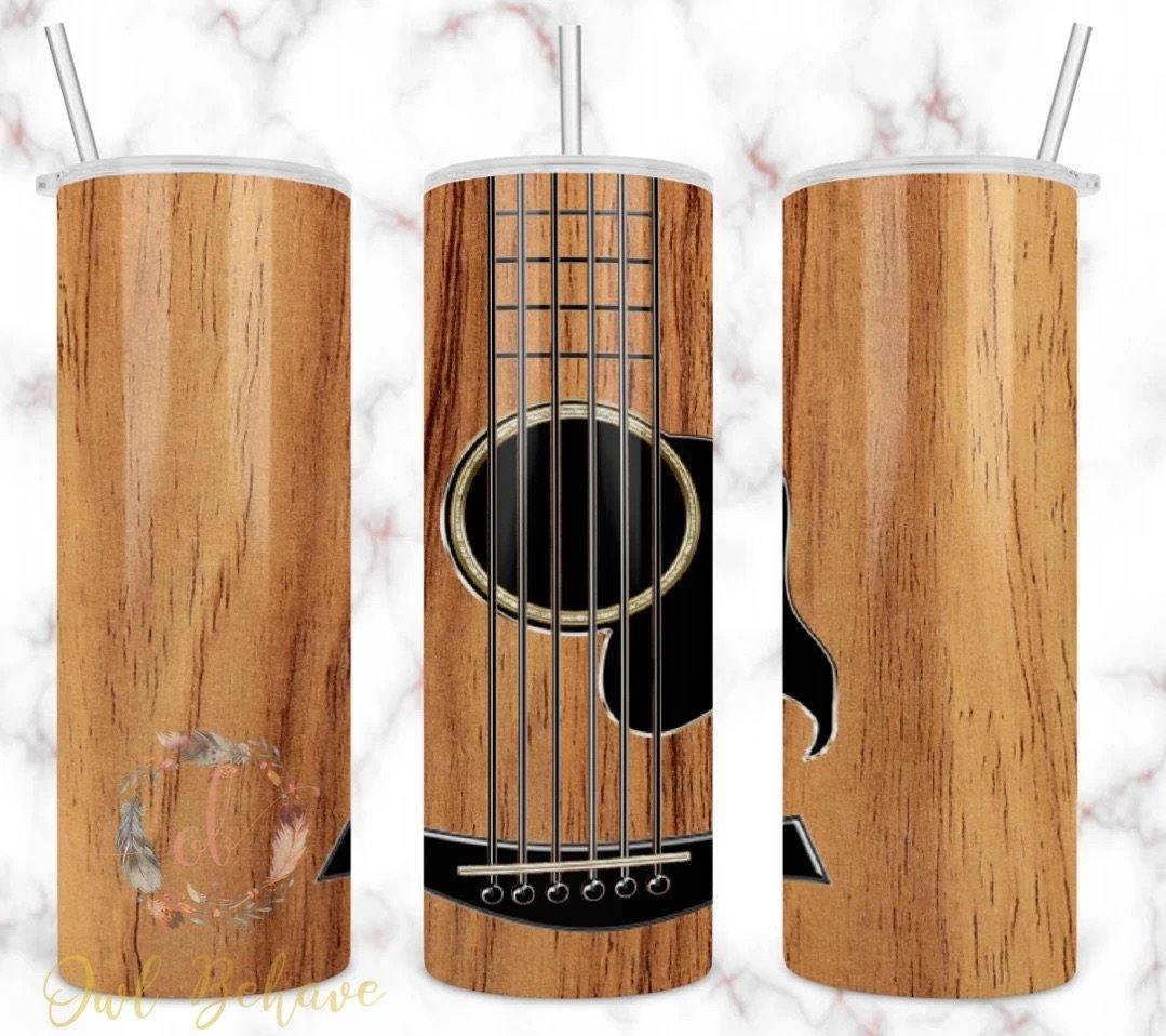 Guitar Sublimation Tumbler - OwlBehave 