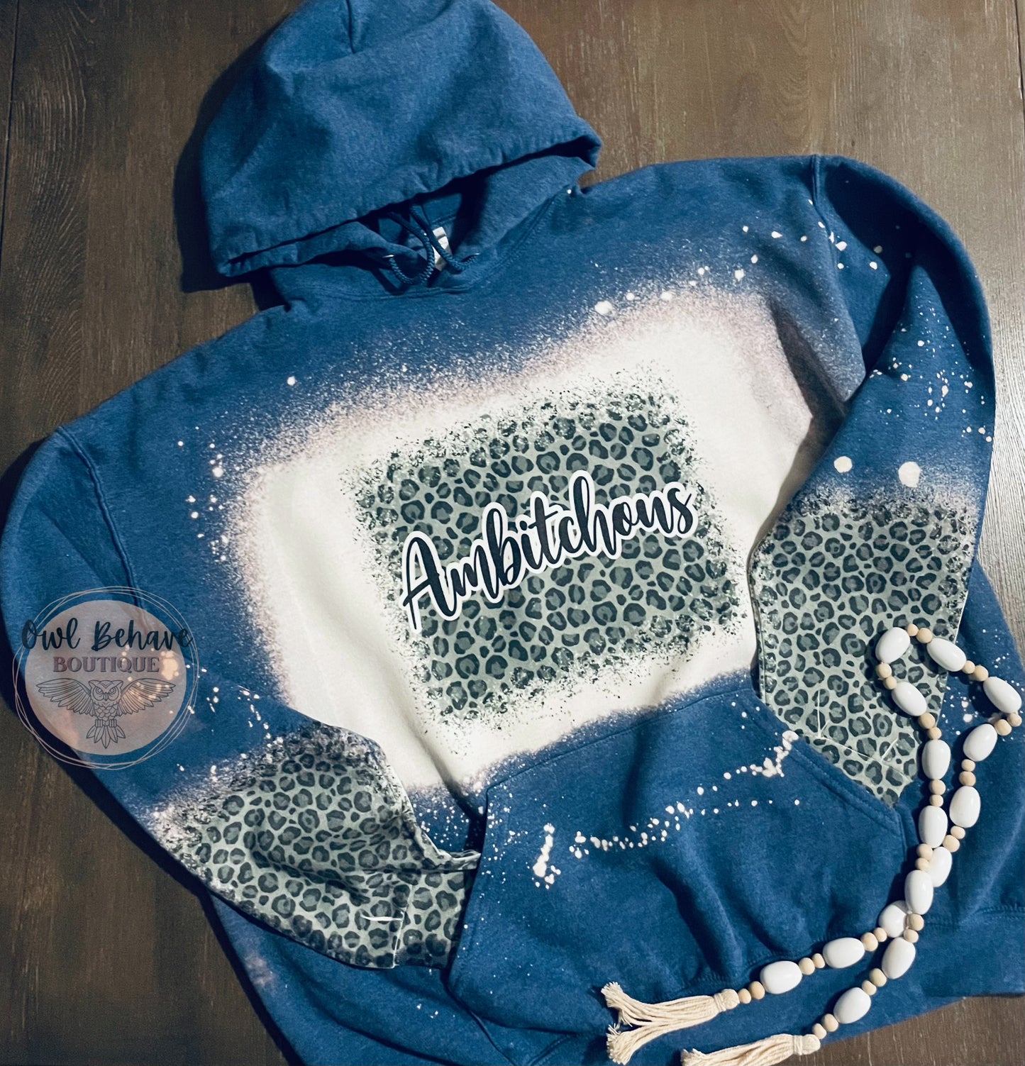 Bleached hotsell blue hoodie