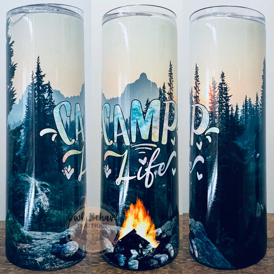 Camp Life Sublimation Tumbler